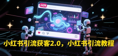 小红书引流获客2.0，小红书引流教程-鑫梵淘