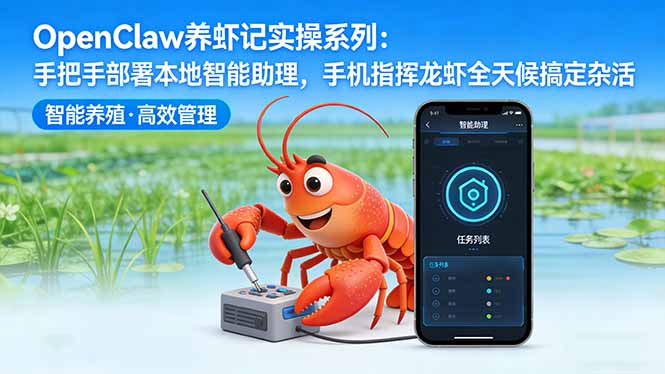 OpenClaw养虾记实操系列-更新：手把手部署本地智能助理，手机指挥龙虾全天候搞定杂活-鑫梵淘