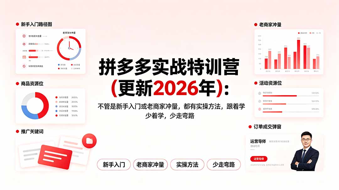 拼多多实战特训营(更新2026年-鑫梵淘