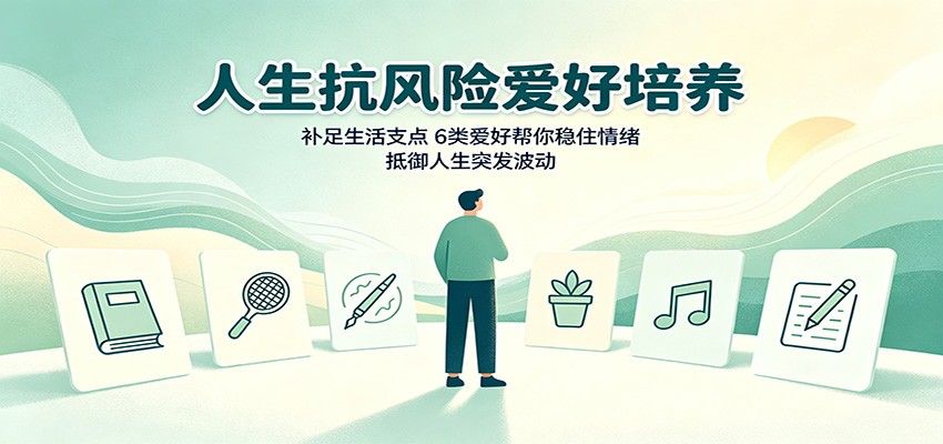 人生抗风险爱好培养:补足生活支点,6类爱好帮你稳住情绪,抵御人生突发波动-鑫梵淘
