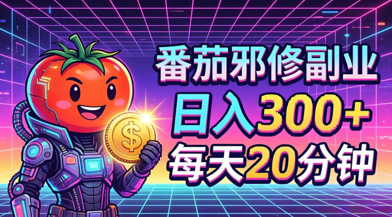 番茄小说撸金，日入300+，每天20分钟！五一必看，独家项目，副业小白友好，超级简单【揭秘】-鑫梵淘