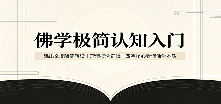 佛学极简认知入门:跳出玄虚晦涩解读,理清概念逻辑,四字核心看懂佛学本质-鑫梵淘