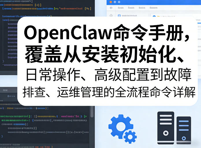 OpenClaw命令手册，覆盖从安装初始化、日常操作、高级配置到故障排查、运维管理的全流程命令详解-鑫梵淘