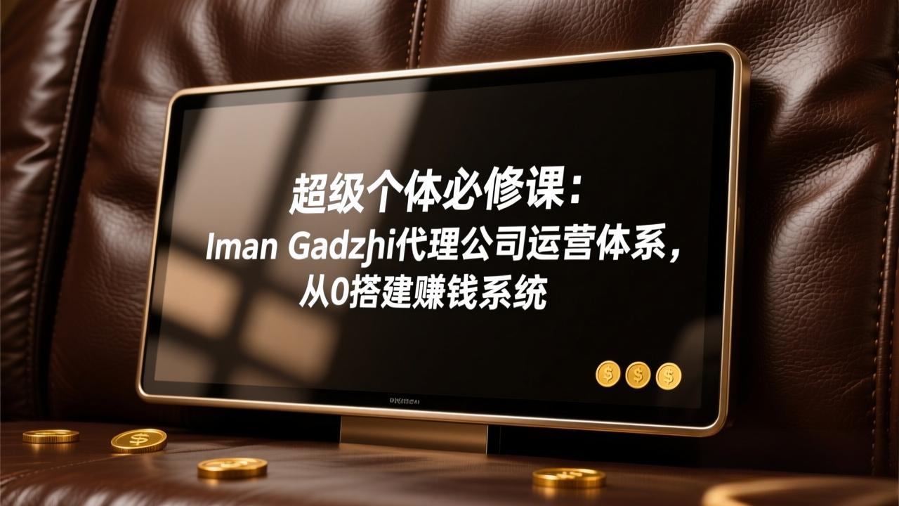 超级个体必修课：Iman Gadzhi代理公司运营体系，从0搭建赚钱系统-鑫梵淘