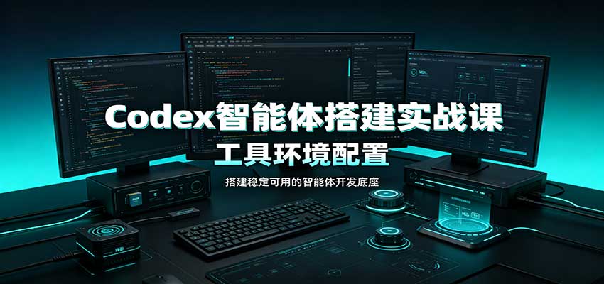 Codex智能体搭建实战课：工具环境配置，自定义技能开发，多业务自动化教学-鑫梵淘