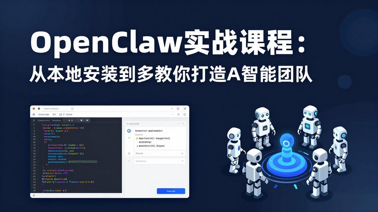 OpenClaw实战课程：从本地安装到多Agent协同，手把手教你打造AI智能团队-鑫梵淘