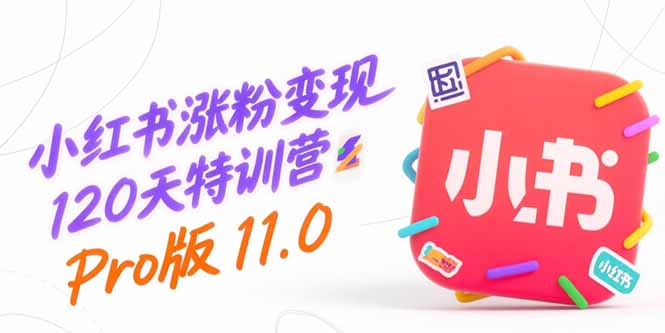小红书涨粉变现120天特训营Pro版11.0：从0到1掌握平台运营,内容制作和变现-鑫梵淘
