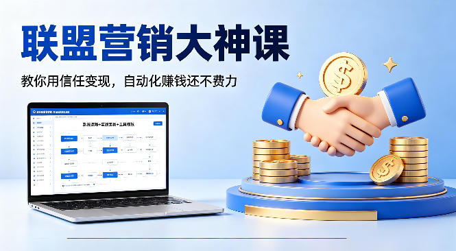 联盟营销大神课，教你用信任变现，自动化賺钱还不费力【原创双语字幕】-鑫梵淘