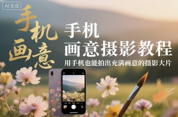 手机画意摄影教程，用手机也能拍出充满画意的摄影大片-鑫梵淘
