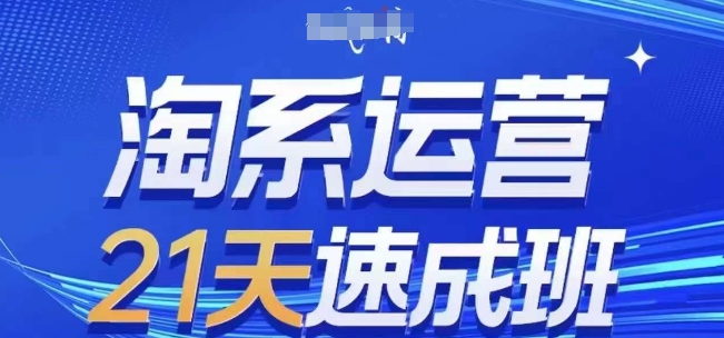 淘系运营21天速成班，0基础轻松搞定淘系运营，不做假把式，快速复制落地(更新26年4月)-鑫梵淘
