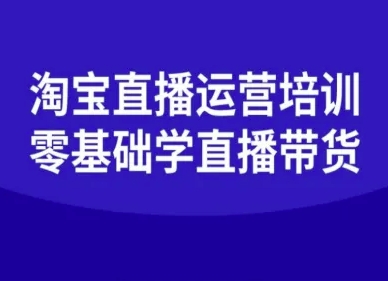 淘宝直播运营培训-零基础学会直播卖货-鑫梵淘