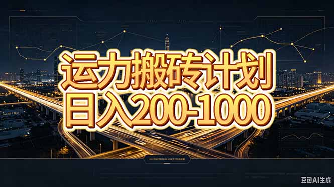 运力搬砖，风口项目。当日收益稳定200-1000。 每天仅需一小时，新人轻松上手。-鑫梵淘
