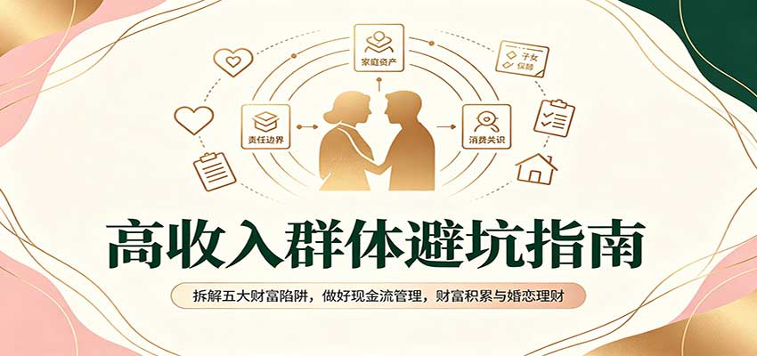 高收入群体避坑指南：拆解五大财富陷阱，做好现金流管理，财富积累与婚恋理财-鑫梵淘