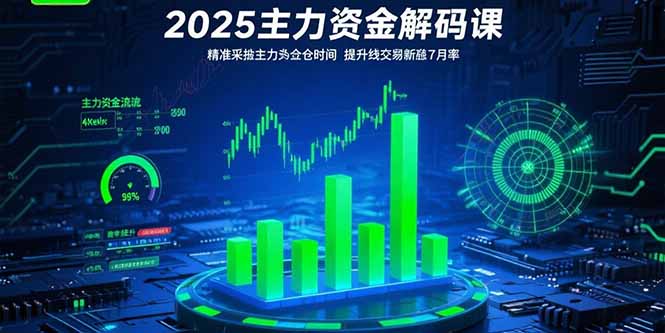 2025主力资金解码课：精准捕捉主力建仓时机，提升短线交易胜率(更新7月-鑫梵淘