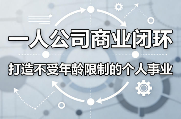 一人公司商业闭环，打造一份不受年龄限制的个人事业-鑫梵淘