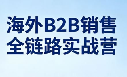 雨哥·海外B2B销售全链路实战营-鑫梵淘