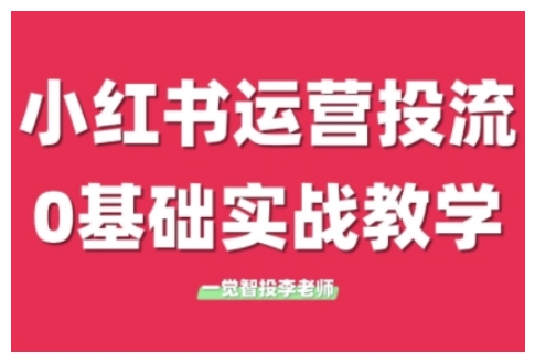 小红书运营投流，小红书广告投放从0到1的实战课，学完即可开始投放(更新26年)-鑫梵淘