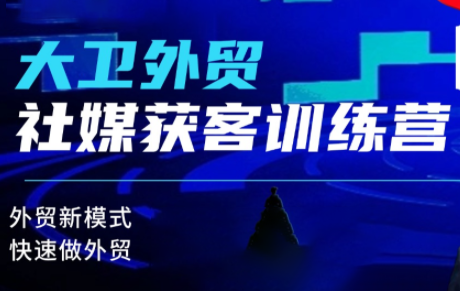 大卫老师·外贸社媒获客独家训练营(更新)-鑫梵淘