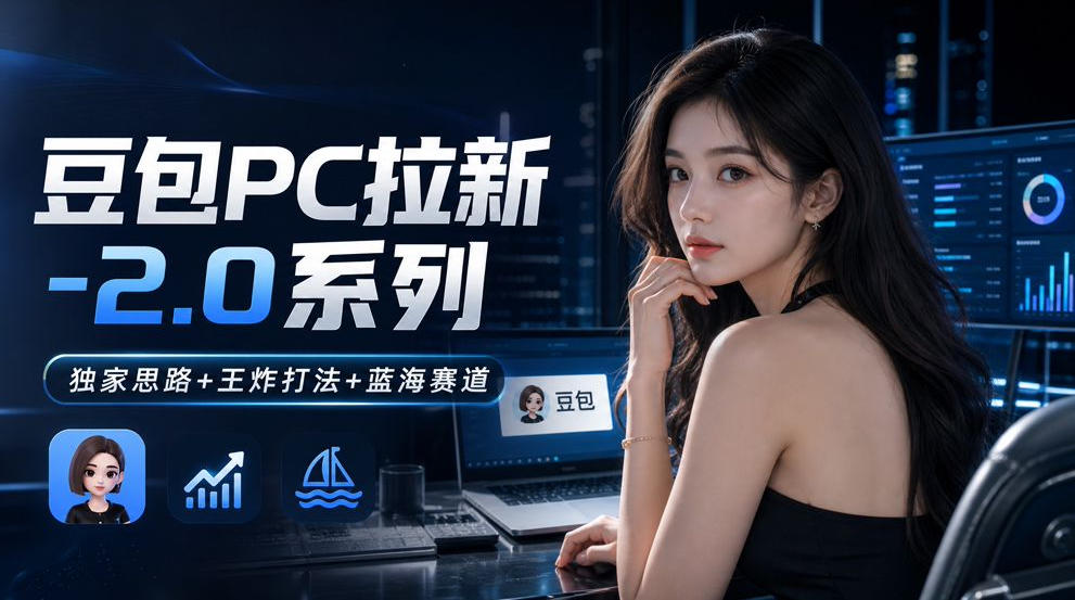 豆包PC拉新2.0系列-独家思路+王炸打法+蓝海赛道-鑫梵淘