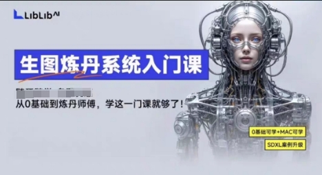 LibLibAI哩布哩布生图炼丹系统入门课，从生图到炼丹，只学这一门就够了-鑫梵淘
