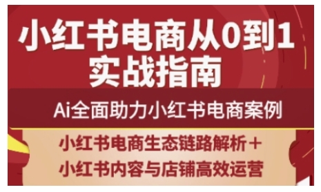 2025小红书电商全链路运营，Ai全面助力小红书电商案例-鑫梵淘