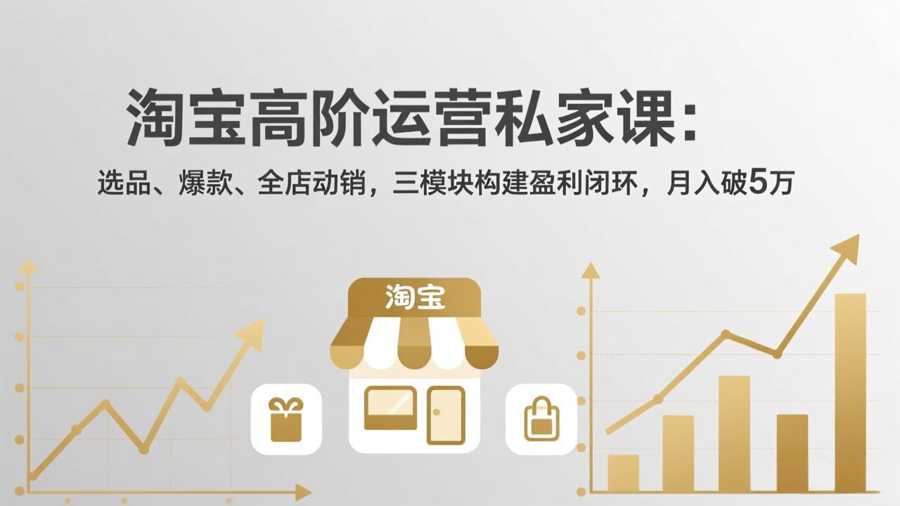 淘宝高阶运营私家课(更新26年4月18-鑫梵淘