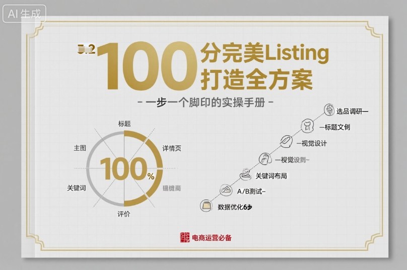 100分完美Listing打造全方案，想要完美listing必须是需要一步一个脚印的-鑫梵淘