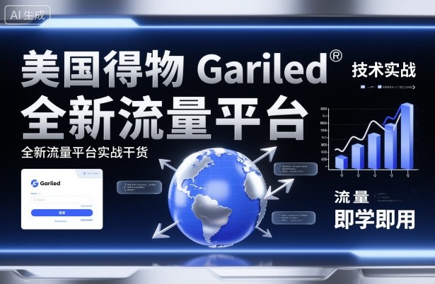 美国得物Gariled技术实战，全新流量平台​实战干货，即学即用-鑫梵淘