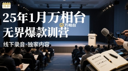25年1月万相台无界爆款特训营线下录音-鑫梵淘