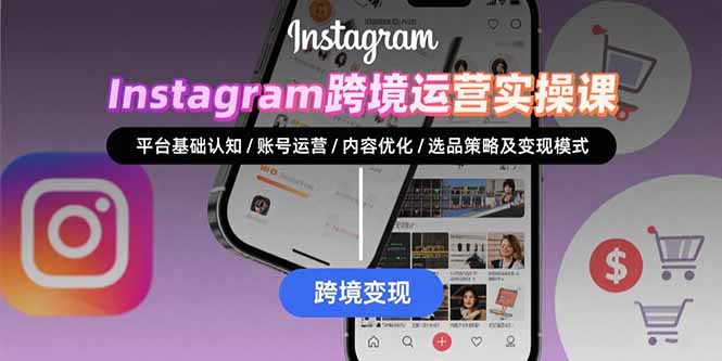 Instagram跨境运营实战：平台认知/账号运营/内容优化/选品策略及变现模式-鑫梵淘