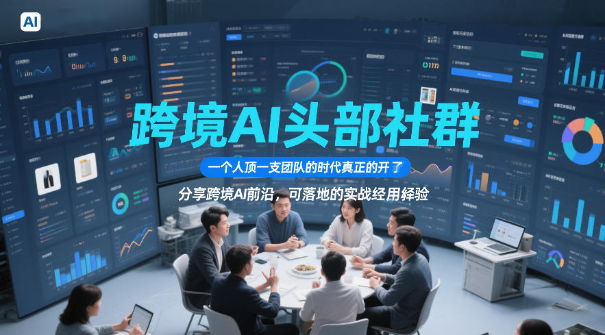 跨境AI头部社群，一个人顶一支团队的时代真正的开始了，分享跨境AI前沿，可落地的实战经验(更新09月11日)-鑫梵淘