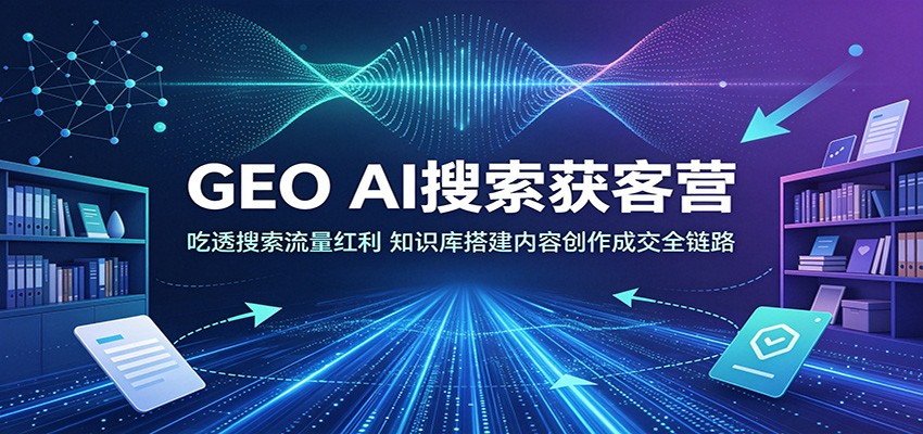 GEO AI搜索获客营：吃透搜索流量红利，知识库搭建内容创作成交全链路-鑫梵淘