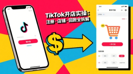 TikTok从开店到投流的进阶课，从基础实操到高阶技巧一网打尽-鑫梵淘