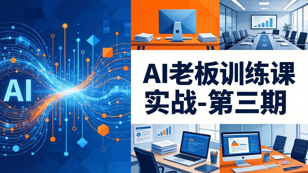 AI老板训练课实战-第三期：AI+内容应用落地教学，从0到1打通AI变现完整路径-鑫梵淘