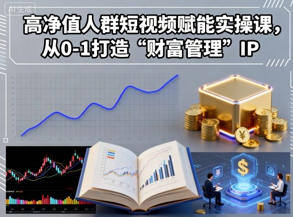 高净值人群短视频赋能实操课，从0-1打造“财富管理”IP-鑫梵淘
