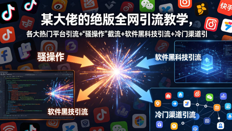某大佬的绝版全网引流教学，各大热门平台引流+-鑫梵淘