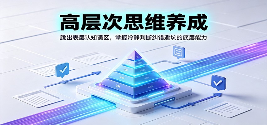 高层次思维养成:跳出表层认知误区,掌握冷静判断纠错避坑的底层能力-鑫梵淘