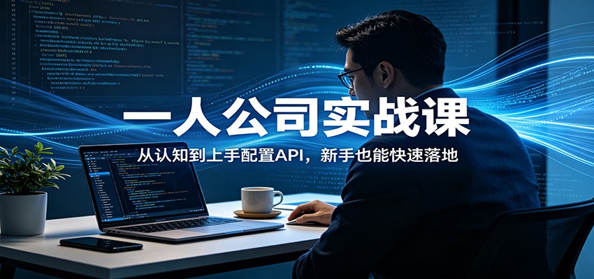 一人公司实战课：从认知到上手配置API，新手也能快速落地-鑫梵淘