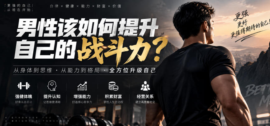 付费文章：男性该如何提升自己的战斗力？-鑫梵淘