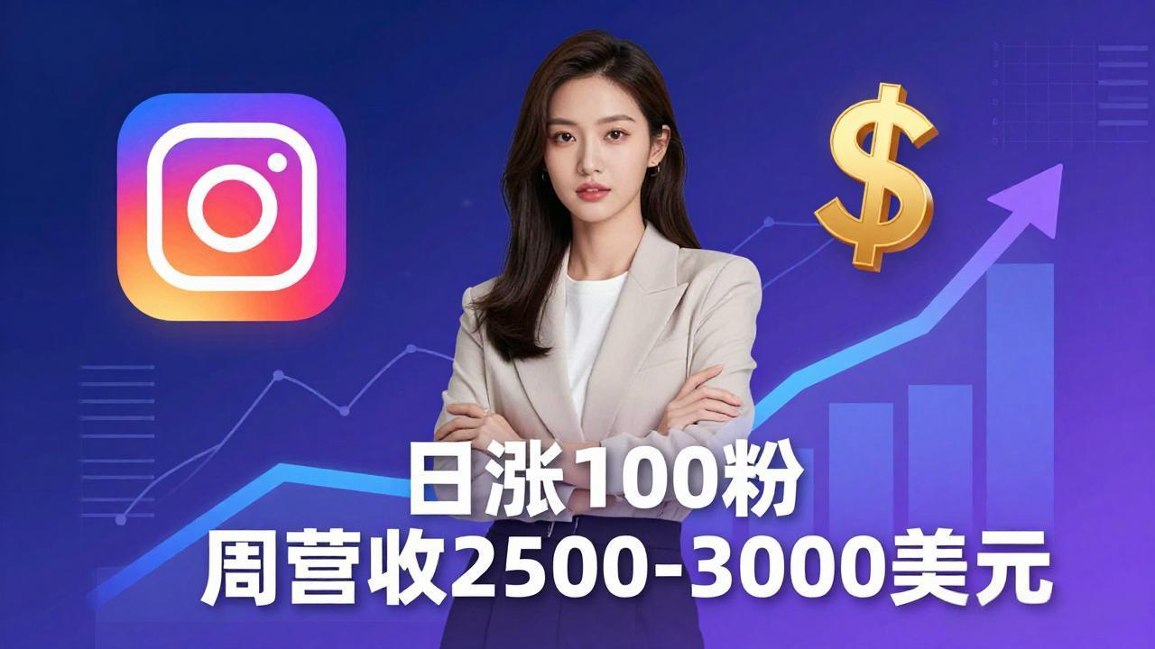 想做数字产品？Sheri亲授：日涨100粉、每周2500至3000美元的营收，Instagram躺着赚-鑫梵淘