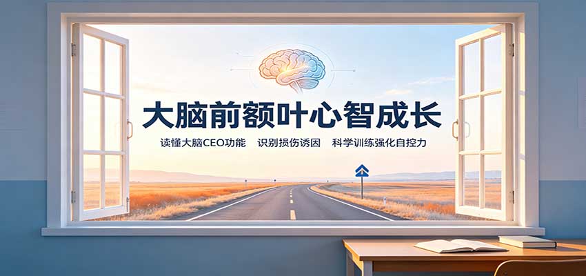 大脑前额叶心智成长：读懂大脑CEO功能，识别损伤诱因，科学训练强化自控力-鑫梵淘