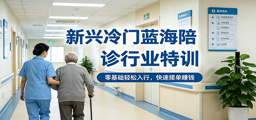 新兴冷门蓝海陪诊行业特训，零基础轻松入行，快速接单赚钱-鑫梵淘
