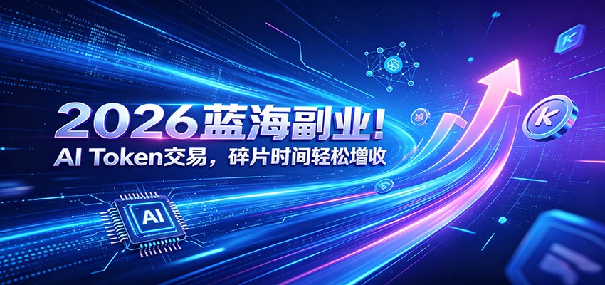 2026蓝海副业！AI Token交易，碎片时间轻松增收-鑫梵淘