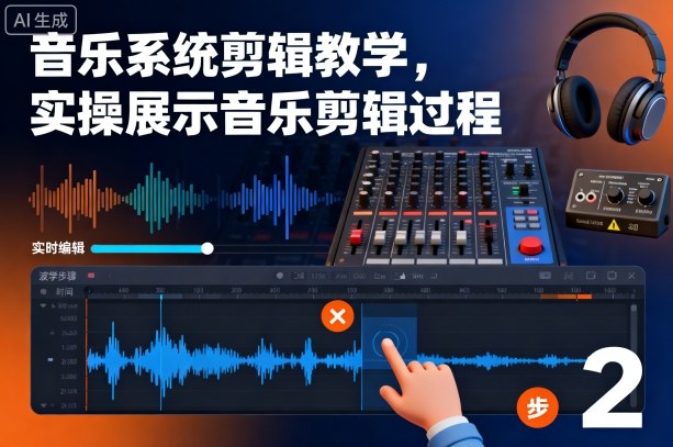 音乐系统剪辑教学，实操展示音乐剪辑过程-鑫梵淘