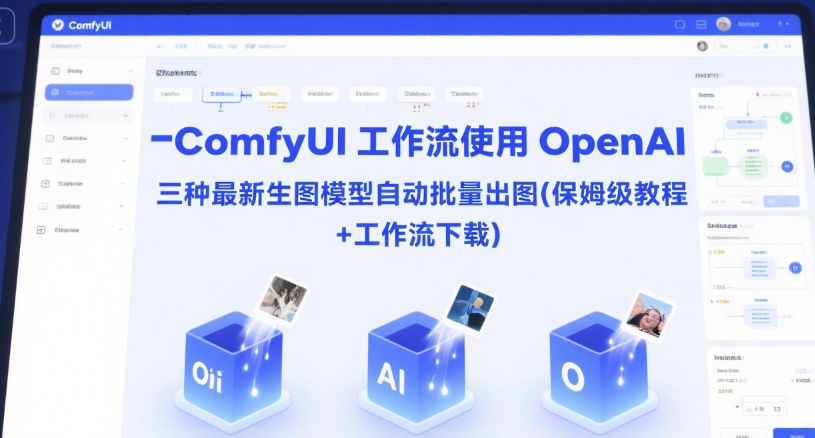 ComfyUI 工作流使用 OpenAI 三种最新生图模型自动批量出图(保姆级教程+工作流下载)-鑫梵淘