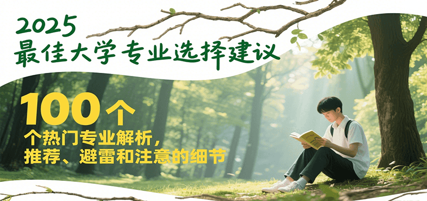 2025最佳大学专业选择建议，100个热门专业解析，推荐、避雷和注意的细节-鑫梵淘