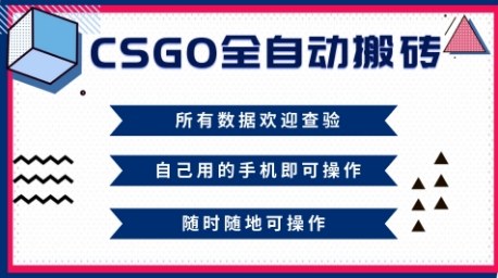CSGO全自动搬砖，年底钱回家好项目，当天可拿到结果，新手小白轻松月入1W+【揭秘】-鑫梵淘