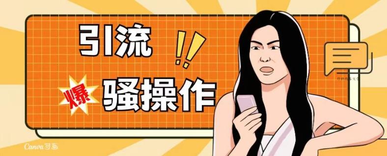 最新引流骚操作，单账号日引50-100，简单粗暴，适合于小白各行各业都可以进行操作，精准粉丝加到爆-鑫梵淘