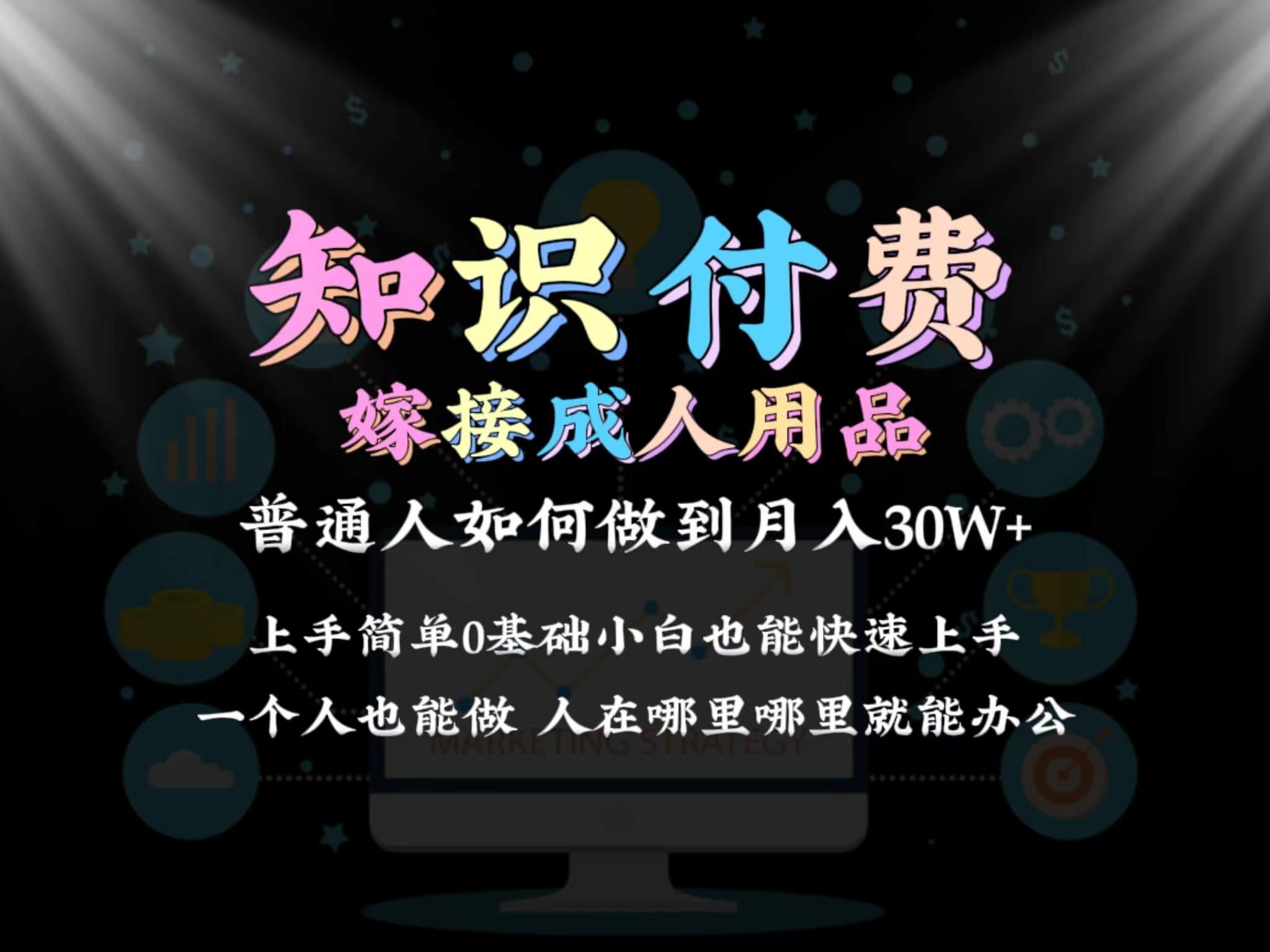 2024普通人做知识付费结合成人用品如何实现单月变现30w 保姆教学1.0-鑫梵淘