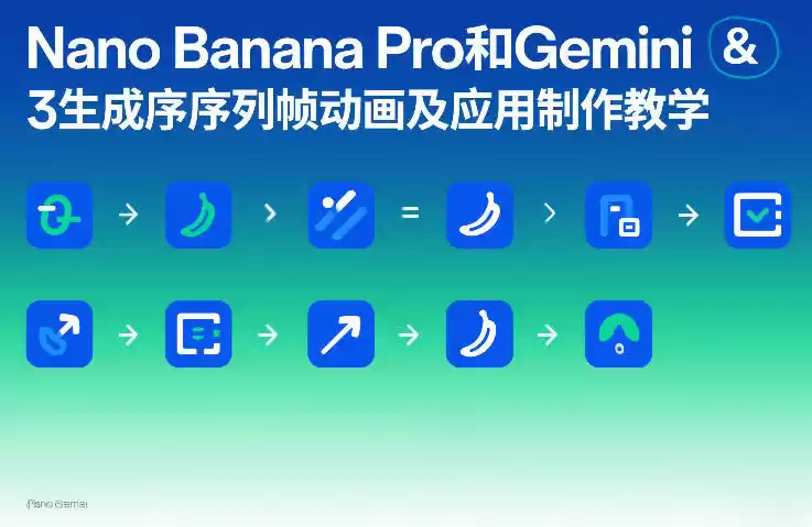 Nano Banana Pro和Gemini 3生成序列帧动画及应用制作教学-鑫梵淘